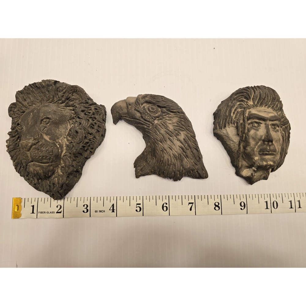 3 Funky Hand Made Decorative Thingys, Eagle, Man, Lion, Geocashing Treasures - Picture 9 of 16